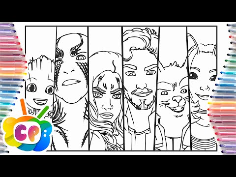 Guardians of the Galaxy coloring page/Superheroes coloring page/Janji - Heroes Tonight [NCS Release]