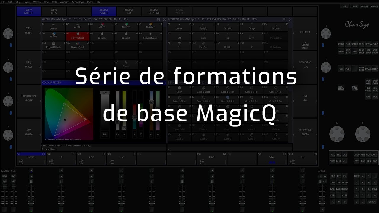 Formation de base MagicQ - Français