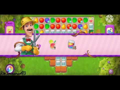 Gardenscapes Super hard level 3683 No Booster || Gameplay