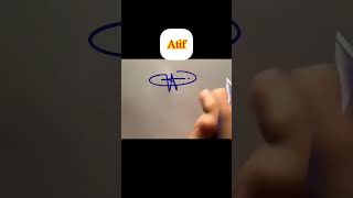 Atif name signature #youtubeshorts #signature #signs