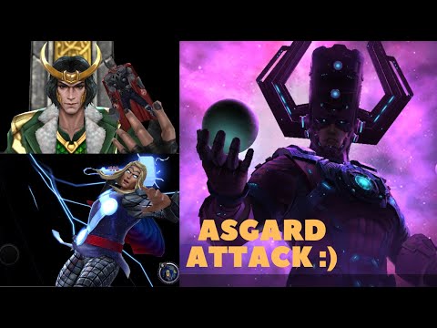 T3 LOKI (Agents Of Asgard) & T3 THOR (Herald Of Thunder) TAKE ON GALACTUS GBR! - Marvel Future Fight