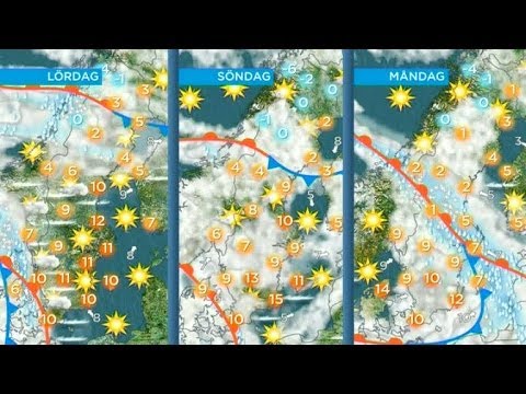 Ulrika Andersson med senaste nytt om helgvädret - Nyhetsmorgon (TV4)