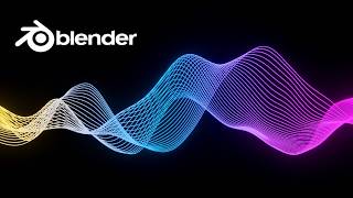 How to Make Wireframe Waves in Blender