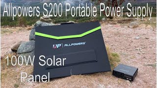 Allpowers S200 Portable Power Supply and 100w Solar Panel Review