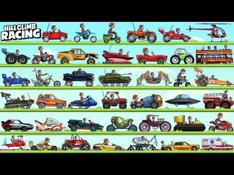 HILL CLIMB RACING BEST VEHICLE RANKINGS 1-45 || COMPARING ALL VEHICLES