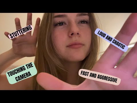 ASMR but ACTUALLY FAST AND AGGRESSIVE with triggers on the screen‼️