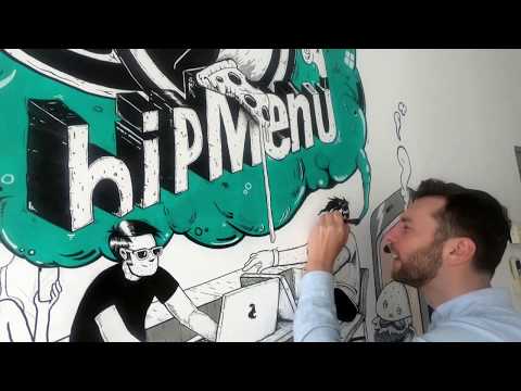 HipMenu Wall Drawing- Stefan Amatiesei