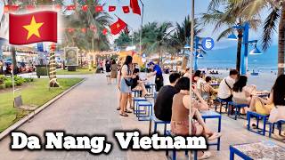 POV: You Walk Into This in Da Nang 😳 Busy Beach Walking Tour