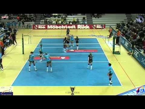 Volleyball DVV Pokal Viertelfinale 3:1 Schweriner SC vs. VT Aurubis Hamburg