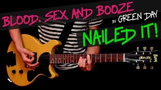 Blood, Sex and Booze - Green Day guitar cover by GV +chords