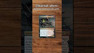 10 altered magic cards #mtg #art #cards #acrylic #painting  #commander  #cardgame #tcg