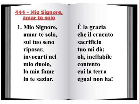 444 Mio Signore, amar te solo - Innario Chiesa Cristiana  Avventista del Settimo Giorno 2014