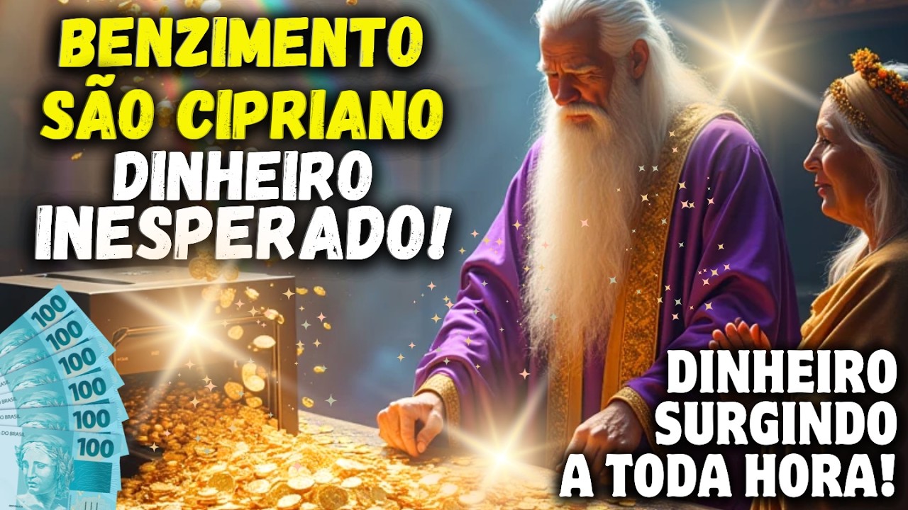 🌟BENÇÃO DE SÃO CIPRIANO PARA DINHEIRO INESPERADO!🌟 BENZIMENTO FORTE COM O SANTO MAGO DA RIQUEZA!