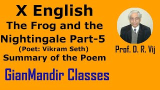 summary of the poem the frog and the nightingale