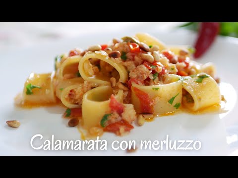 FATE QUESTA PASTA E LA AMERETE | CALAMARATA CON FILETTI DI MERLUZZO | RICETTA FACILE E VELOCE