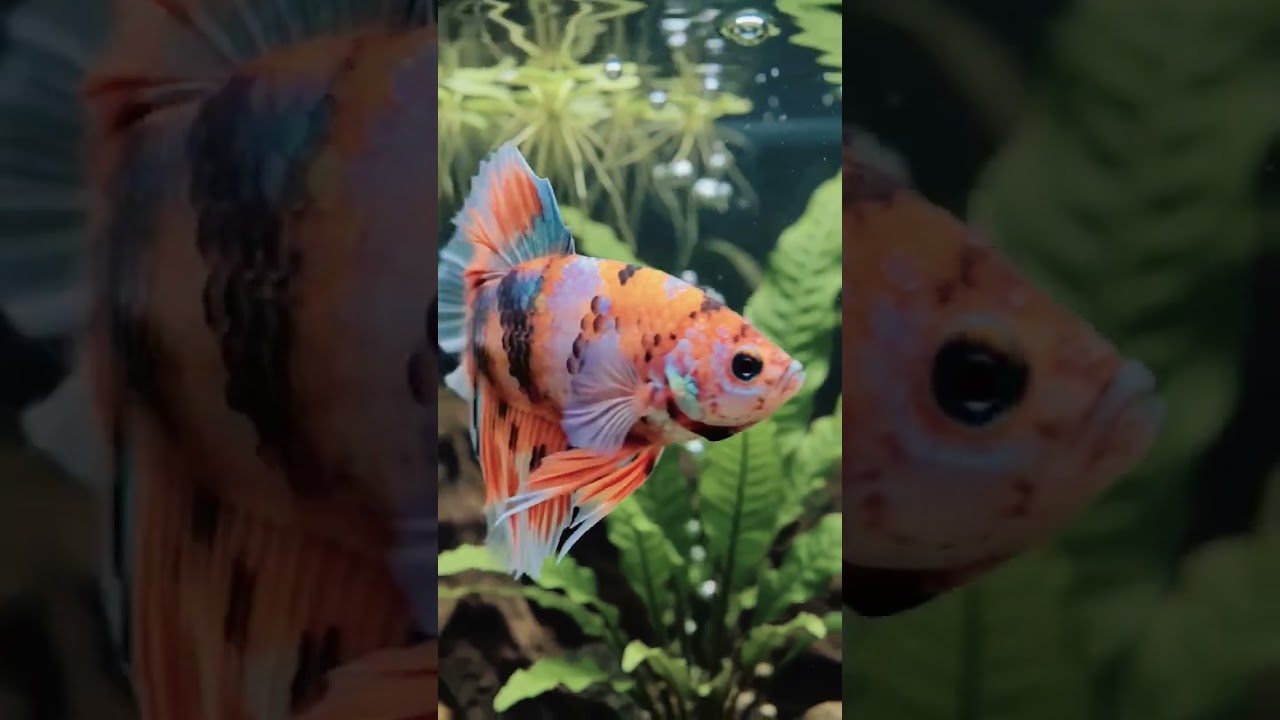 Koi Betta Fish 🧡 #fish #bettafish
