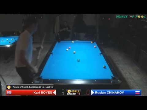 Karl Boyes vs. Ruslan Chinahov (Руслан Чинахов)  9-Ball Open 2015
