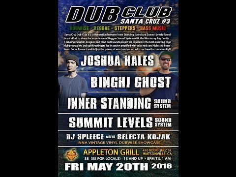 Joshua Hales sings Battlefield (ISS 1201 feat. Brizion) at Dub CLub Santa Cruz #3