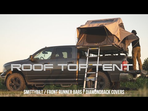 #RoofTopTent #Camping #TruckCamping Roof Top Tent added to the Diamondback Truck Cover / Mods
