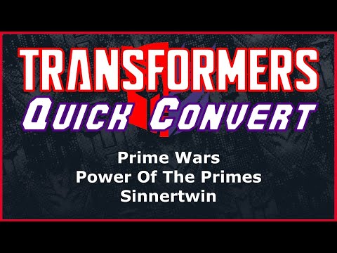 Transformers Prime Wars Power Of The Primes Deluxe Sinnertwin | Quick Convert