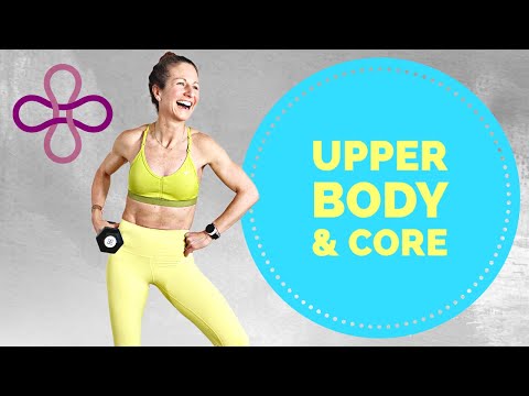 AMAZING UPPER BODY & CORE WORKOUT IN 20 MIN with WEIGHTS | KMWORKOUTS
