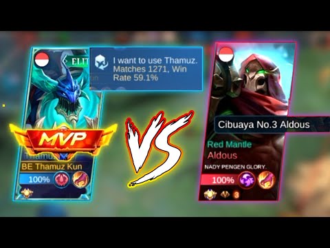 THAMUZ VS TOP ALDOUS 500 STACK ! ~ Build Thamuz Di Patch Terbaru | Mobile Legends