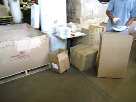 Packing Boxes at a Chair and Bar Stool Manufacturing...