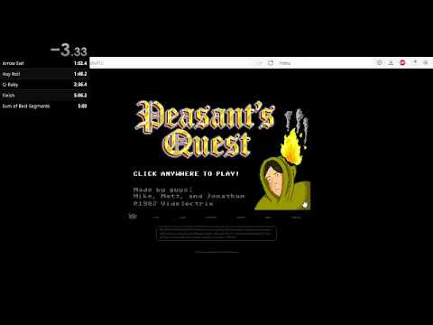 Peasant's Quest glitchless speedrun in 5:03.300