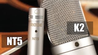 Video thumbnail for Rode K2 vs Rode NT5 (acoustic guitar) (pt.1) by Crash Course Recording