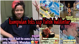 Download lagu Kumpulan teks ccp Fateh Halilintar mp3