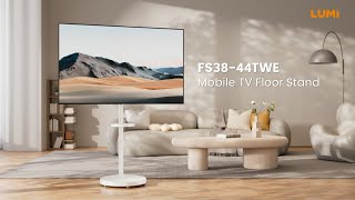 Compact Mobile TV Floor Stand | FS38-44TWE | LUMI