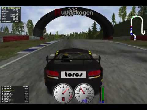 TORCS gameplay car4-trb1 versus all on Road Tracks - Ruudskogen