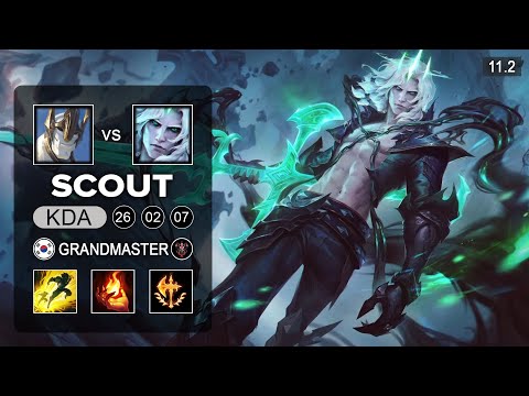 Scout Viego Mid vs Galio - KR Grandmaster Patch 11.2