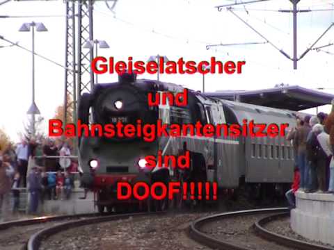 18 201 am 05. 11. 2011 mit Sonderzug München - Garmisch-Partenkirchen