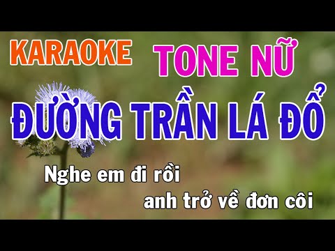 Đường Trần Lá Đổ Karaoke Tone Nữ Nhạc Sống - Phối Mới Dễ Hát - Nhật Nguyễn