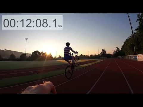Wheelie World Record (longest bicycle wheelie in one hour) - 12. September 2020 - Gümligen (Bern)
