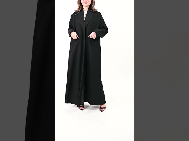 عباية كريب بليزر بجيوب