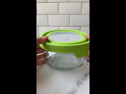 How to properly use the Anchor Hocking Trueseal glass food storage container lid