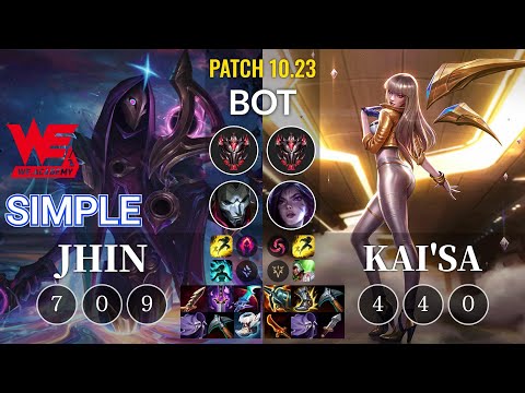 WEA Simple Jhin vs Kai'Sa Bot - KR Patch 10.23