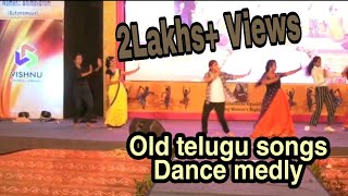 Old Telugu Medly Songs Dance Performance by Vishnu