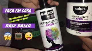 COMO EU FAÇO RELAXAMENTO DOS CACHOS COM PERMANENTE AFRO SALON LINE - PASSO A PASSO