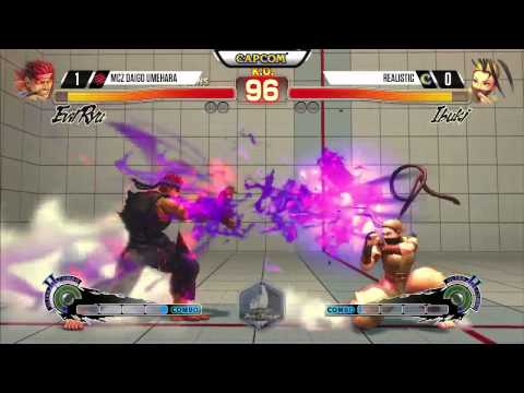 Daigo (Evil Ryu) vs Realistic (Ibuki) - Final Round 18 USF4 - 720p 60fps