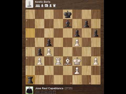 Jose Raul Capablanca vs Kostic Boris • Havana - Cuba, 1919