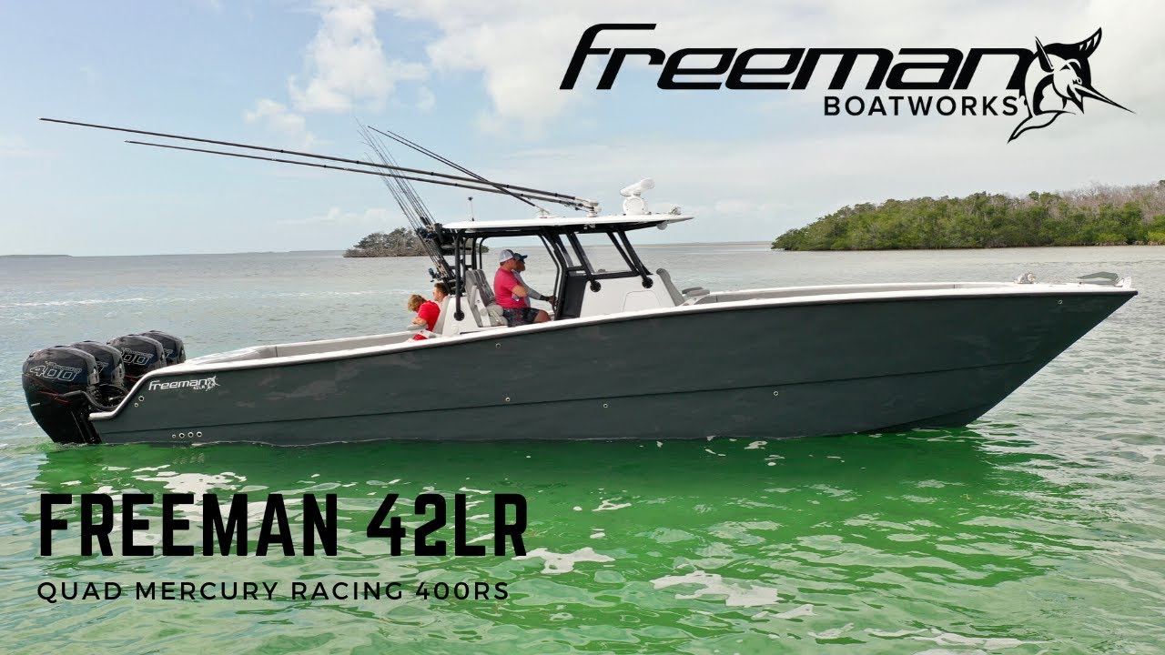 Experience the Freeman 42LR with Racing Outboards!
