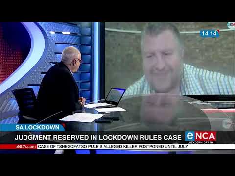 Judgment reserved in lockdown regulations case