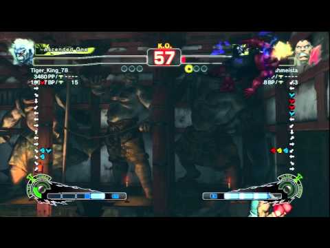 Tiger_King_78 [Oni] Vs ashmeista [Balrog] SSF4 AE Online Ranked Matches - PSN