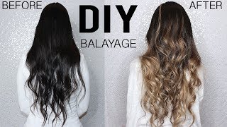 HOW TO: DIY BALAYAGE+OMBRE HAIR TUTORIAL AT HOME - FROM DARK TO BLONDE