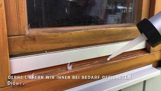 Montage Z-Profil und Flügelabdeckung für Holzfenster