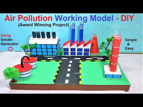 How To Make a Smoke Absorber Machine Working Model Simple and Easy for exhibition howtofunda