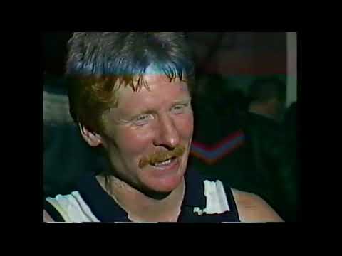 Neville Bruns Interview - 1987 round 17 - 150th game for Geelong Football Club - 31 disposals 4 gls
